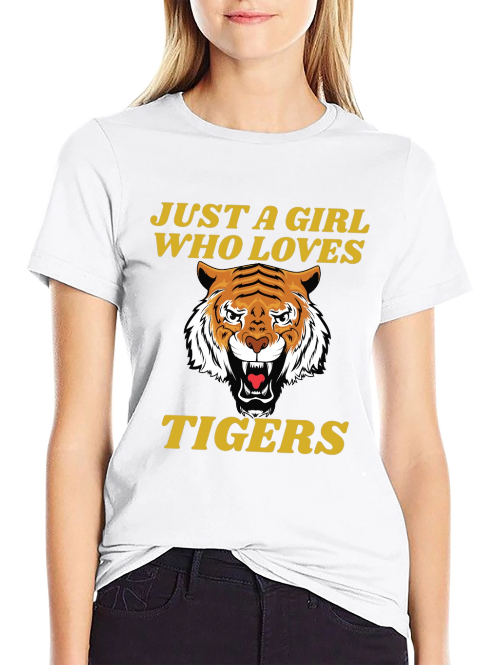 Just A Girl Who Loves Tigers T-Shirt