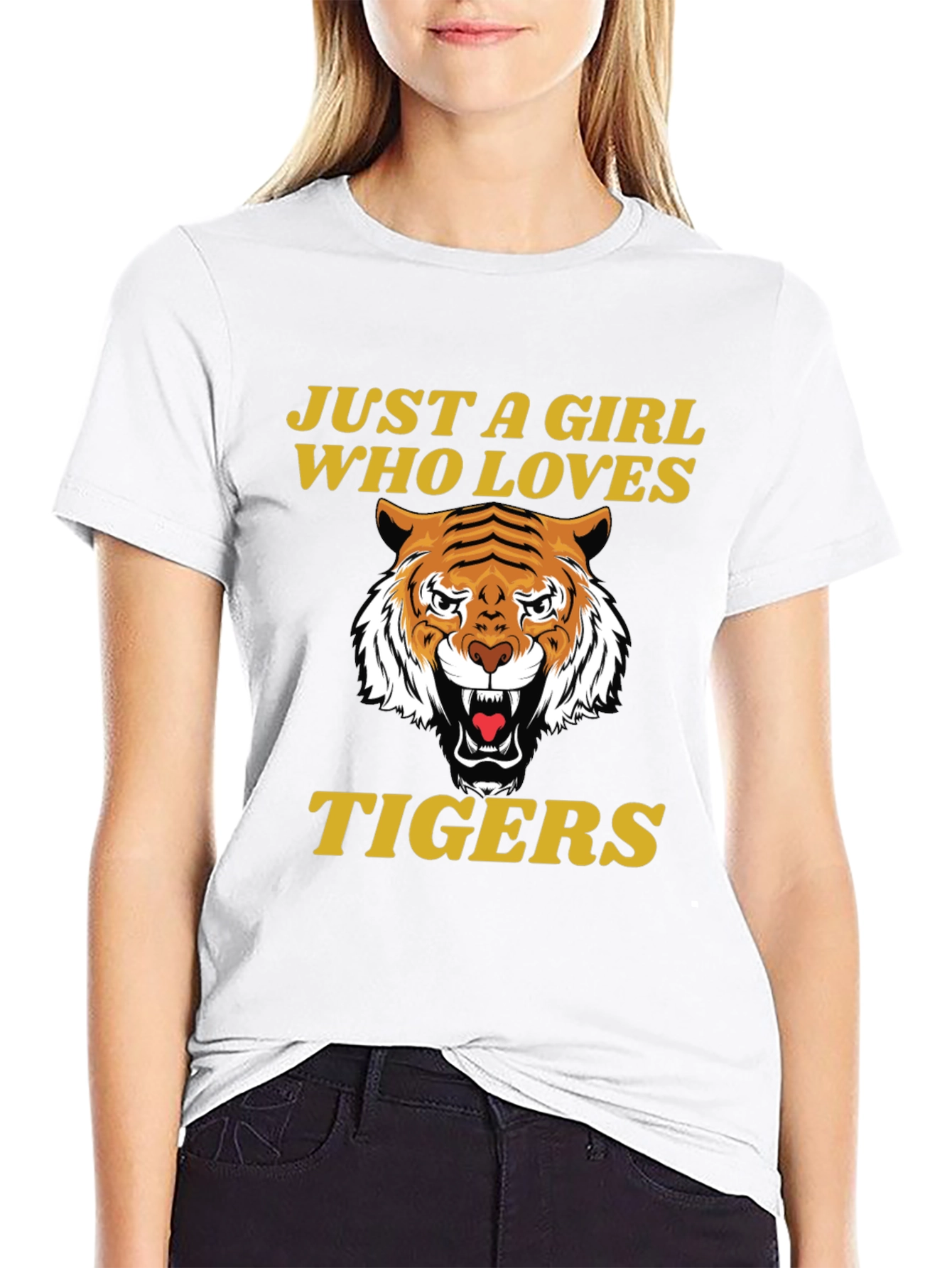 Just A Girl Who Loves Tigers T-Shirt