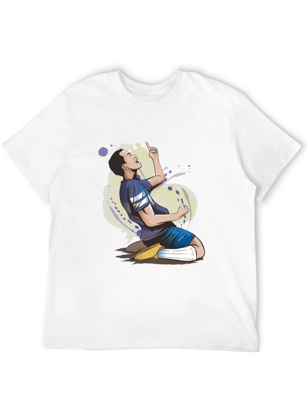 T-Shirt with a Sporting Cartoon Design