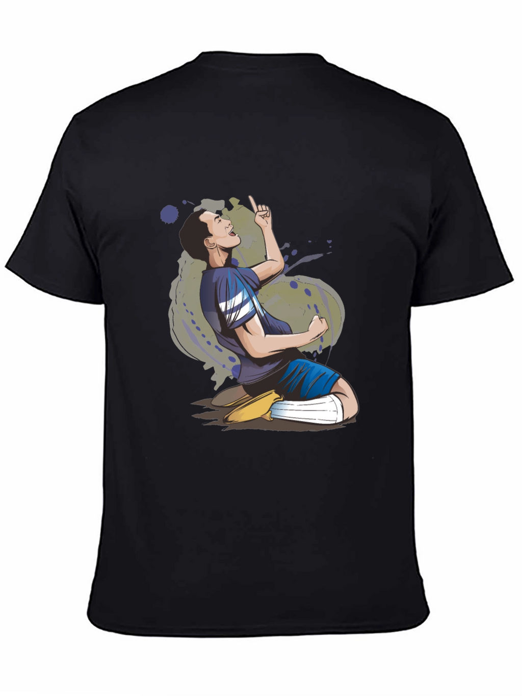 T-Shirt with a Sporting Cartoon Design