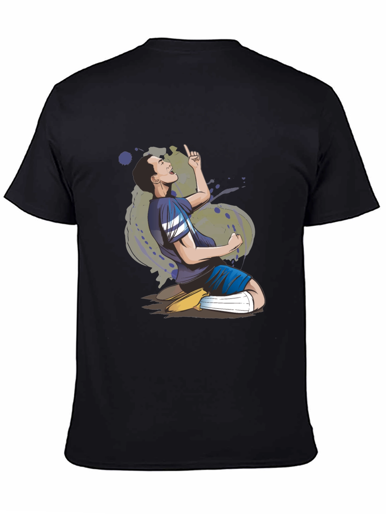 T-Shirt with a Sporting Cartoon Design