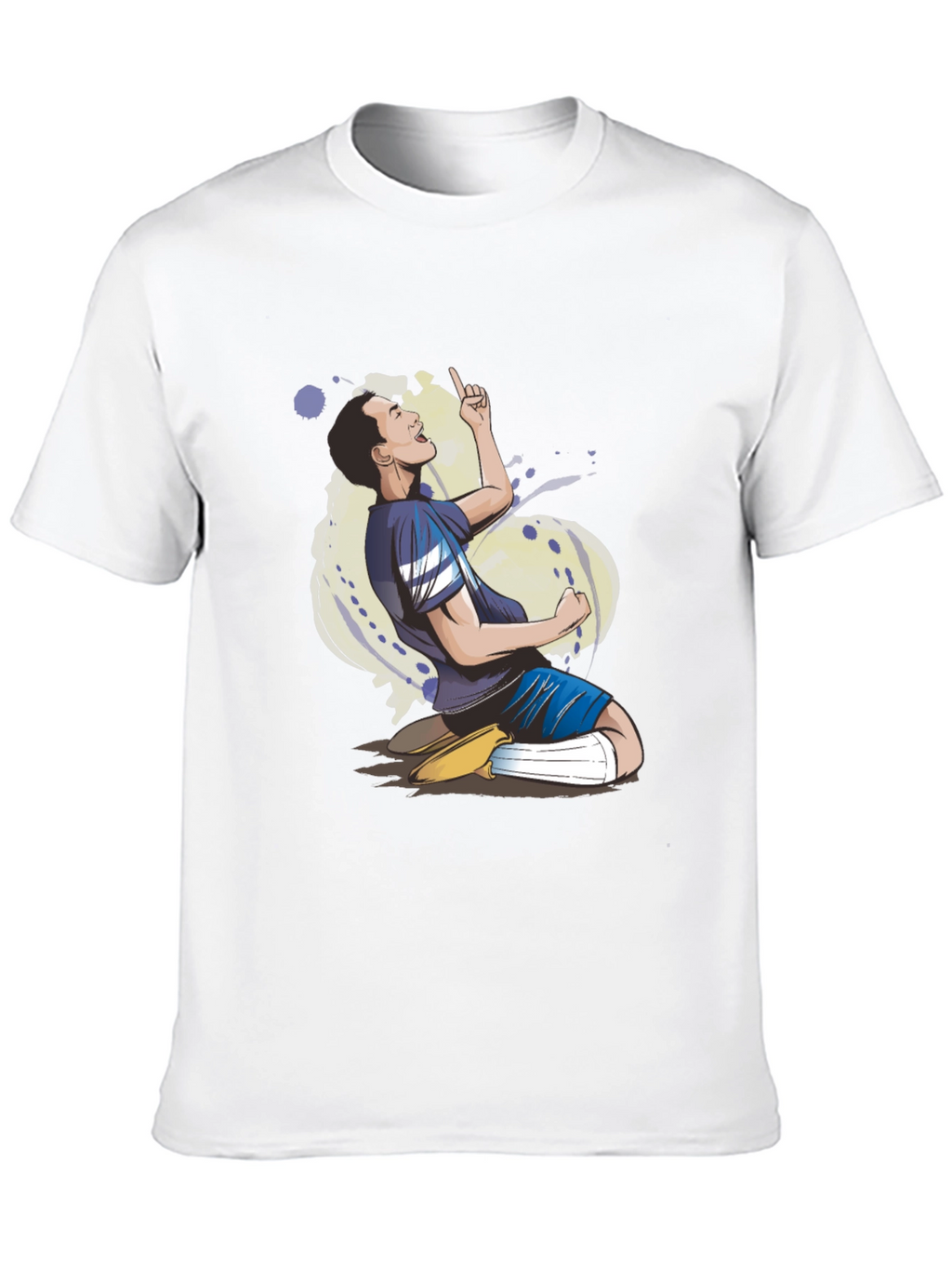 T-Shirt with a Sporting Cartoon Design