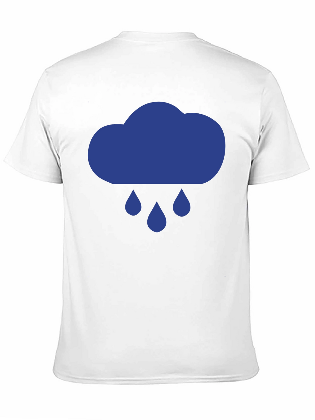 Rainy Day Cloud Graphic Tee - Black Cotton T-Shirt