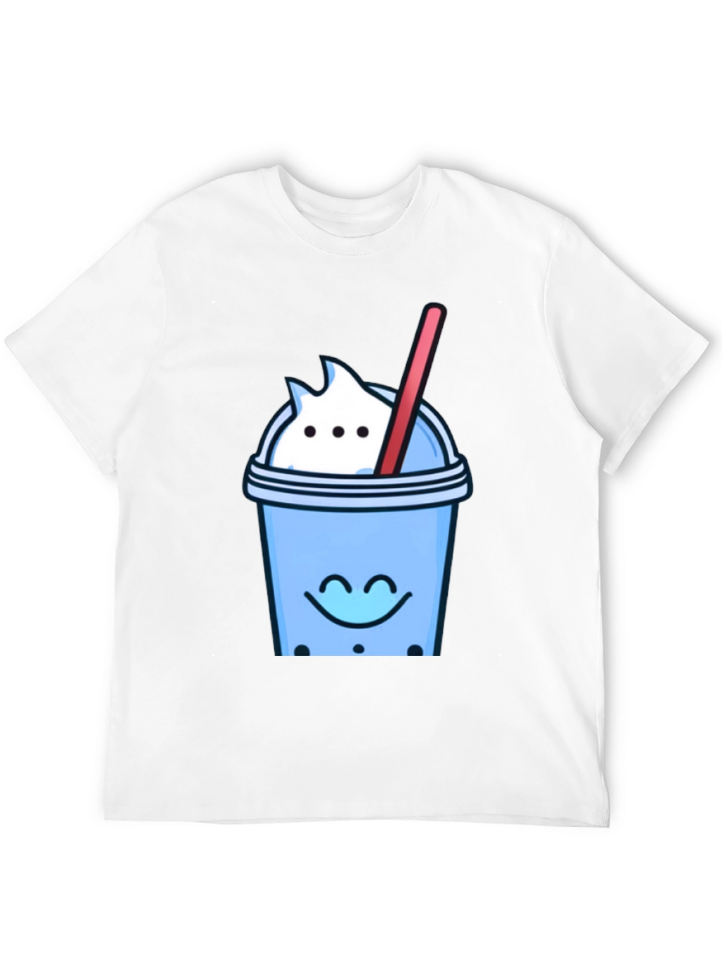 Cute Bubble Tea Graphic Tee - Black