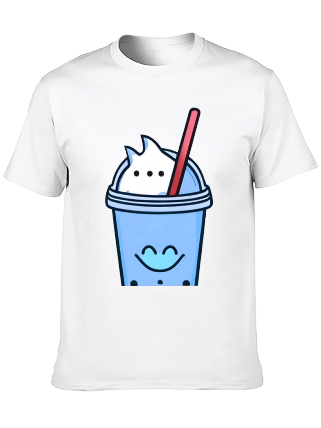 Cute Bubble Tea Graphic Tee - Black