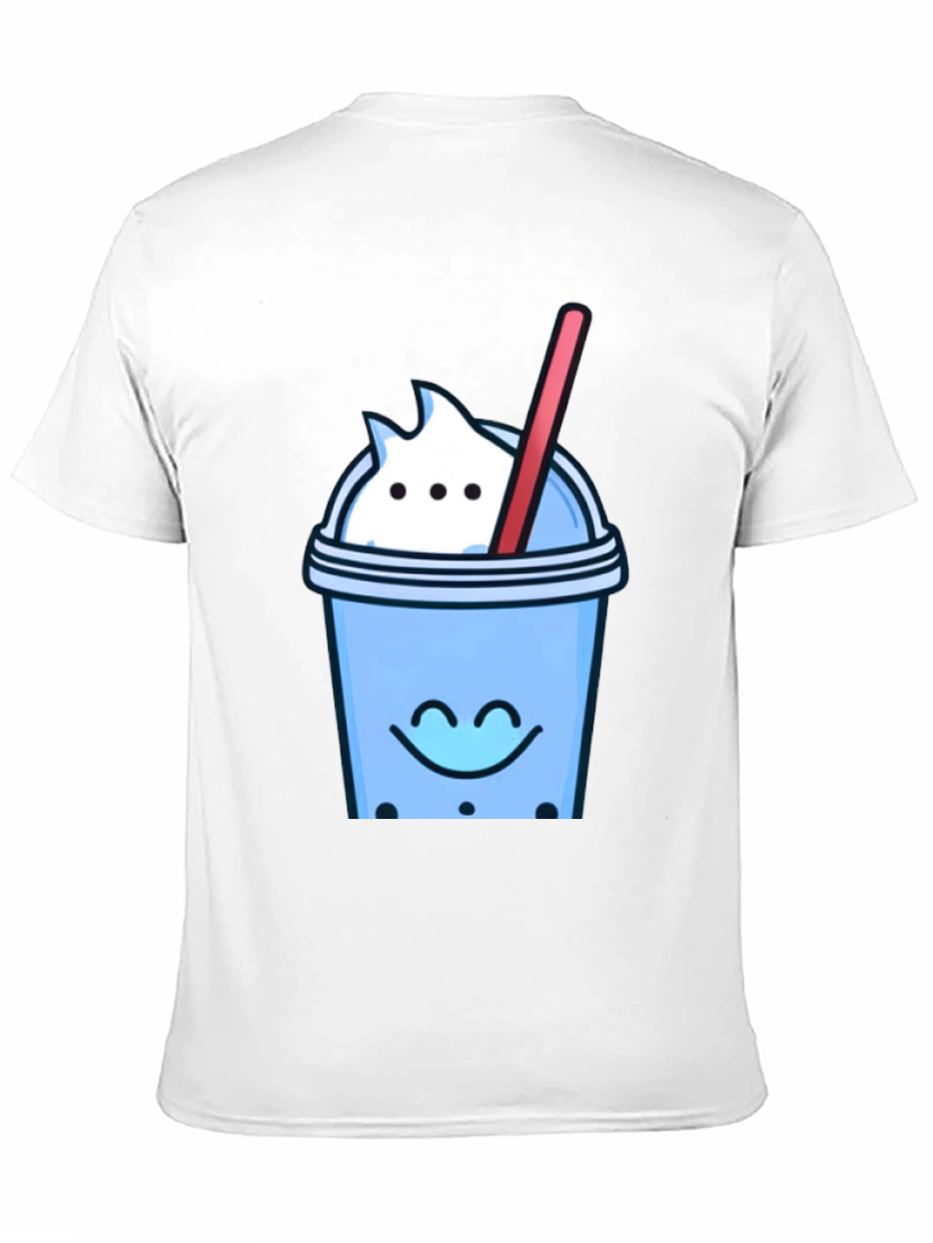 Cute Bubble Tea Graphic Tee - Black
