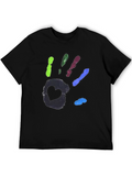 Colorful Handprint Heart T-Shirt