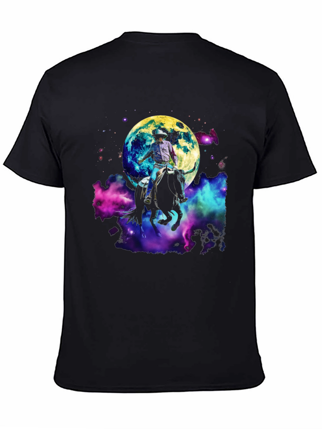 Cosmic Cowboy T-Shirt - Moon Rodeo Design