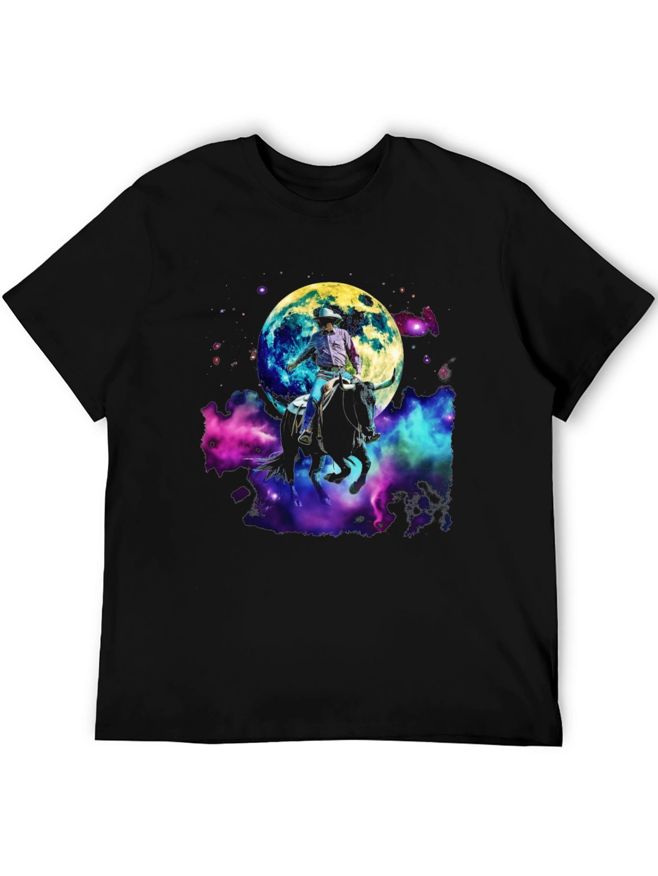 Cosmic Cowboy T-Shirt - Moon Rodeo Design