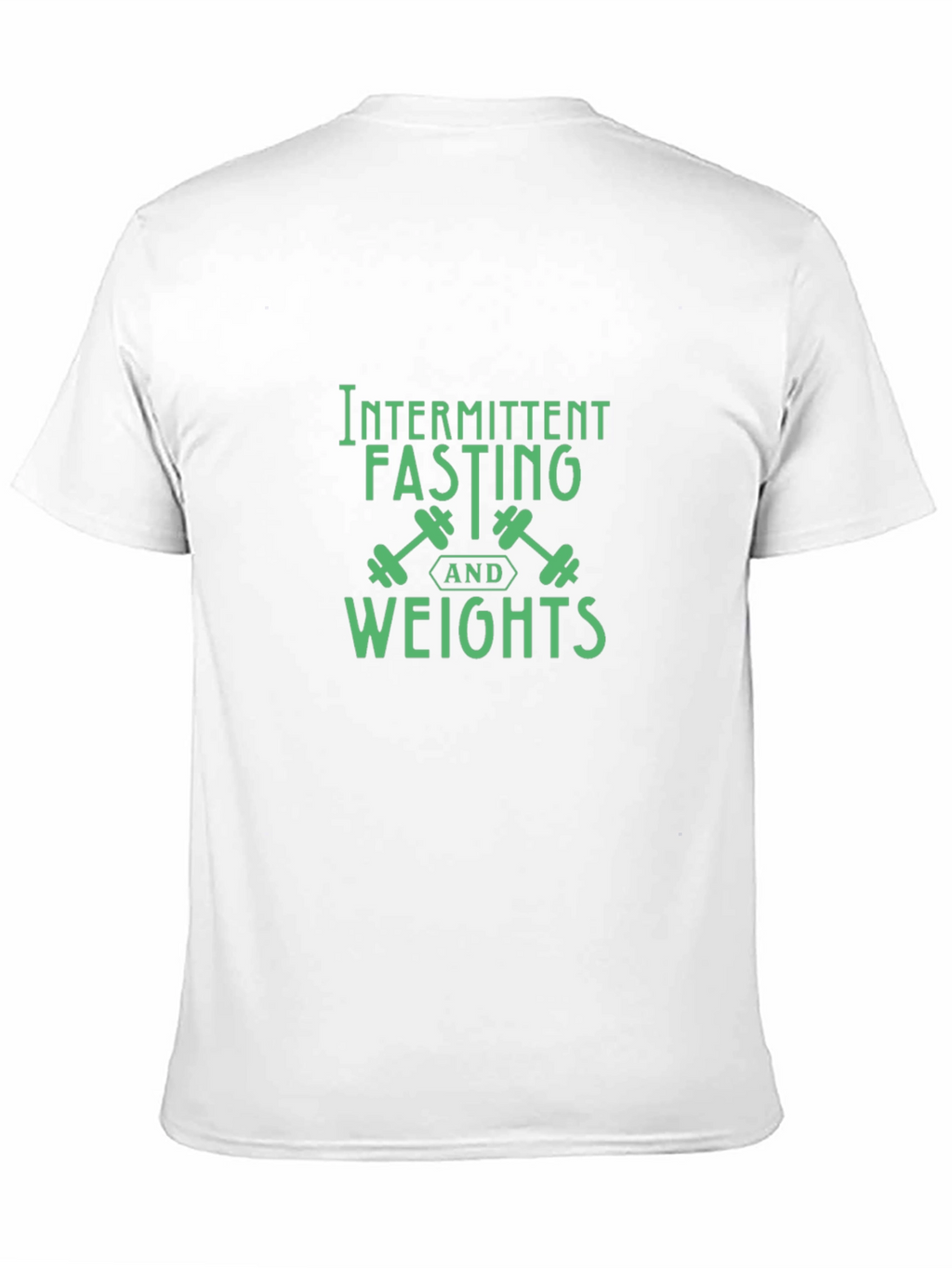Intermittent Fasting Weights Black Graphic T-Shirt