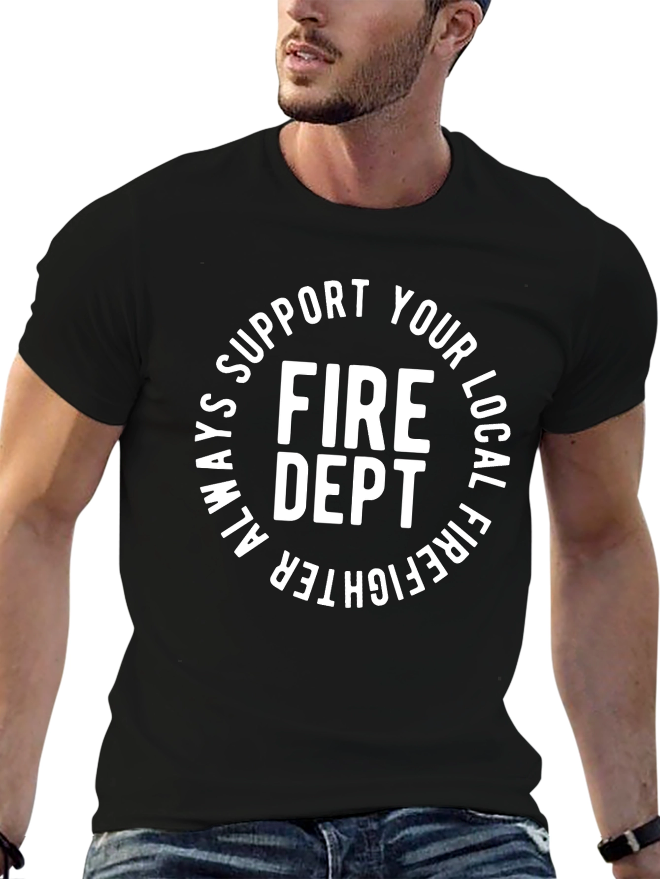 Support Your Local Fire Dept. Graphic Tee