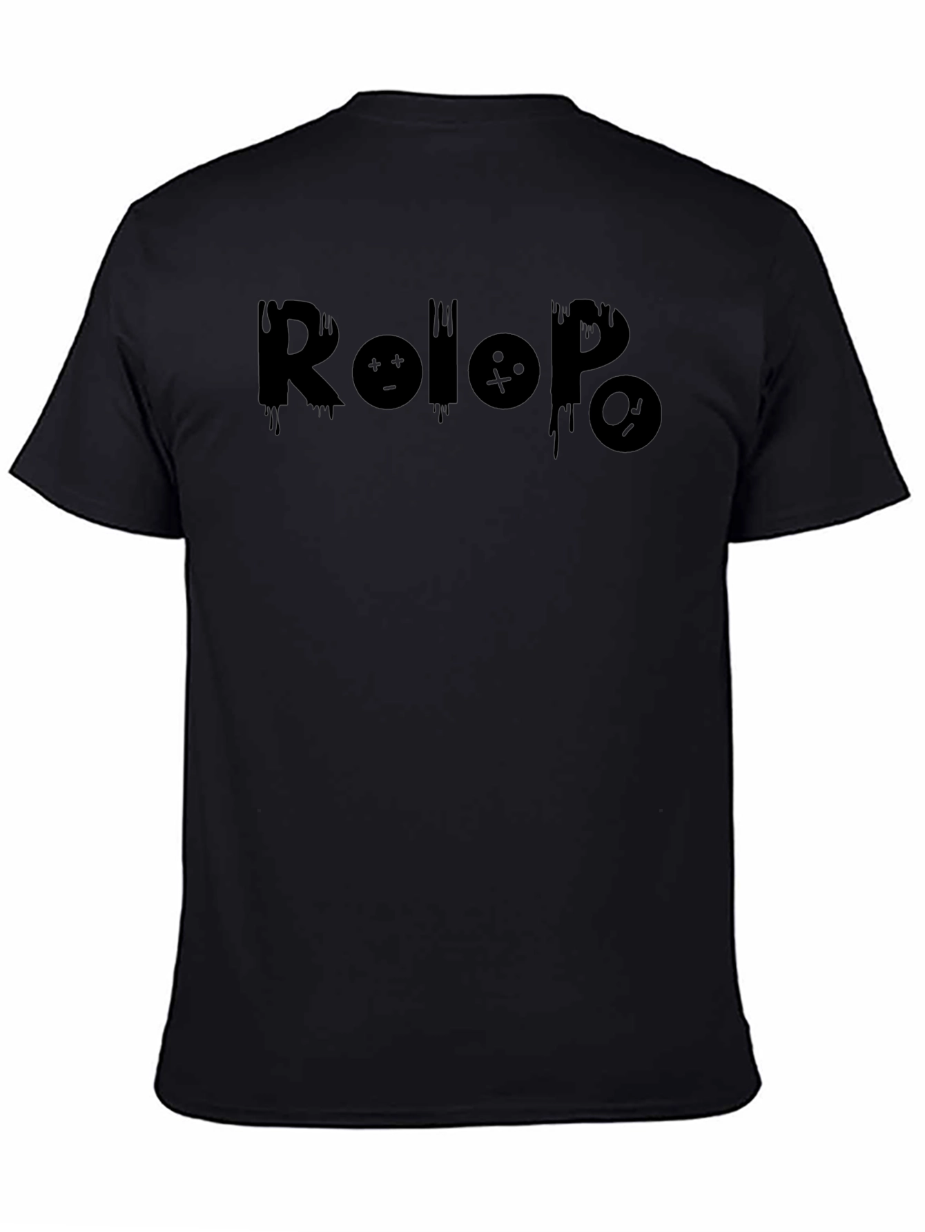 Rolopo Graphic Print Black T-Shirt