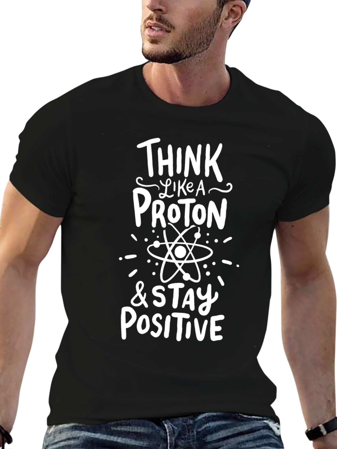 Think Like A Proton T-Shirt - Black Science Tee