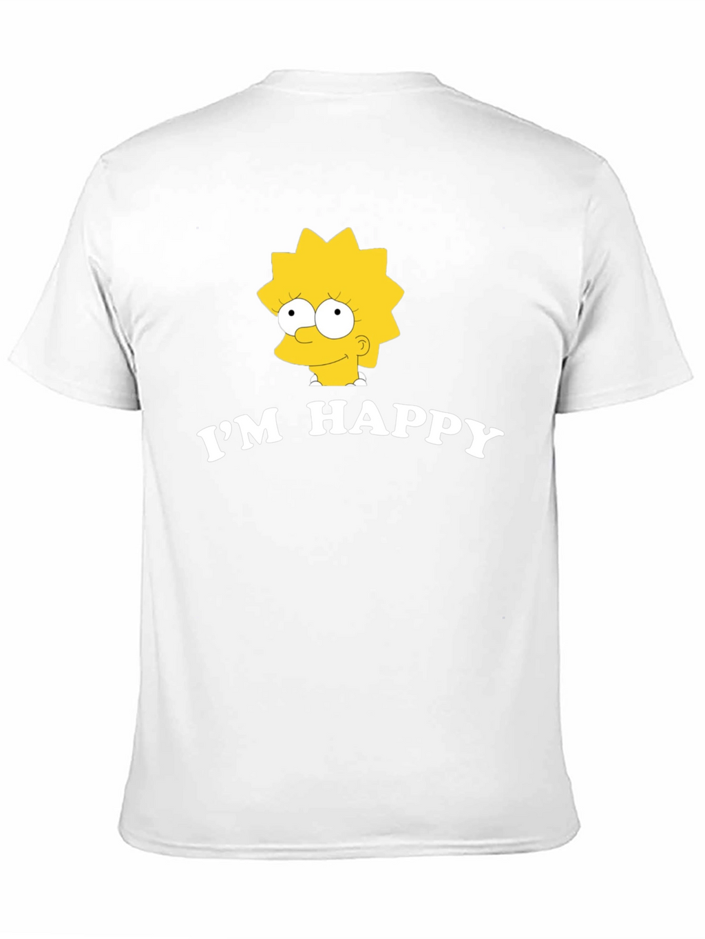 Lisa Simpson Im Happy Black T-Shirt