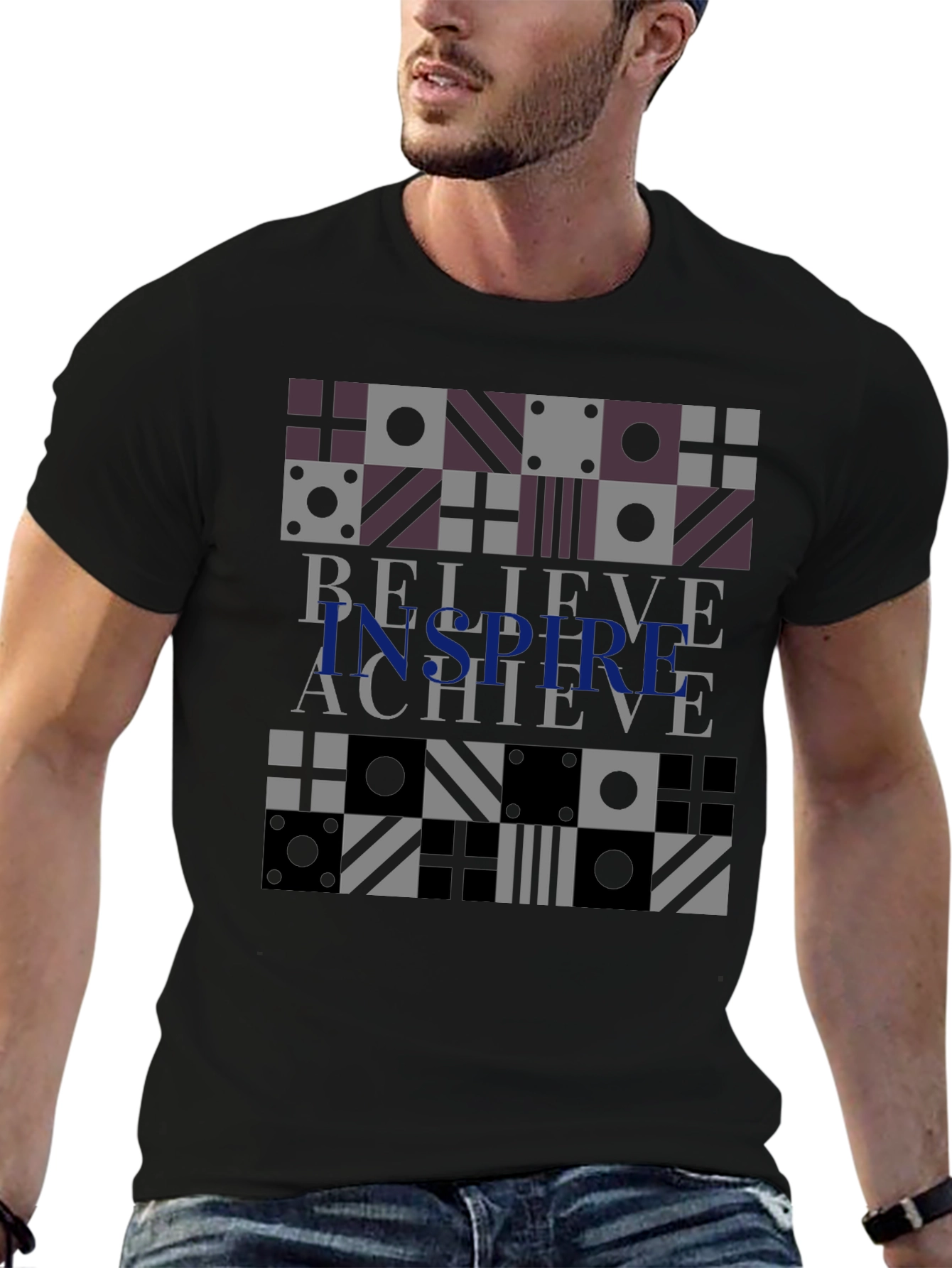 Believe Inspire Achieve Graphic Tee