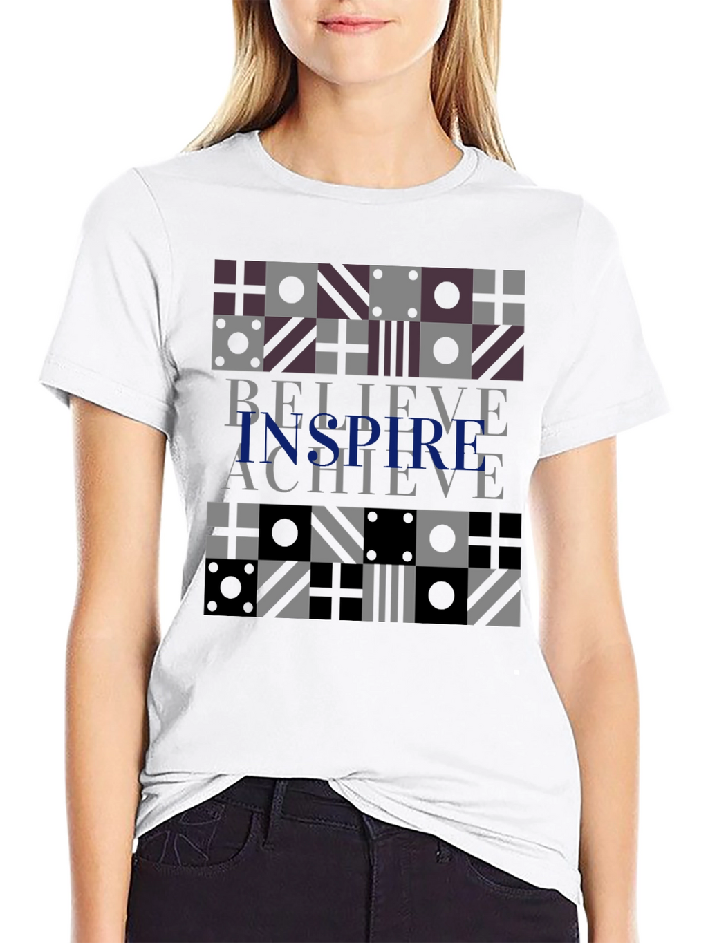 Believe Inspire Achieve Graphic Tee