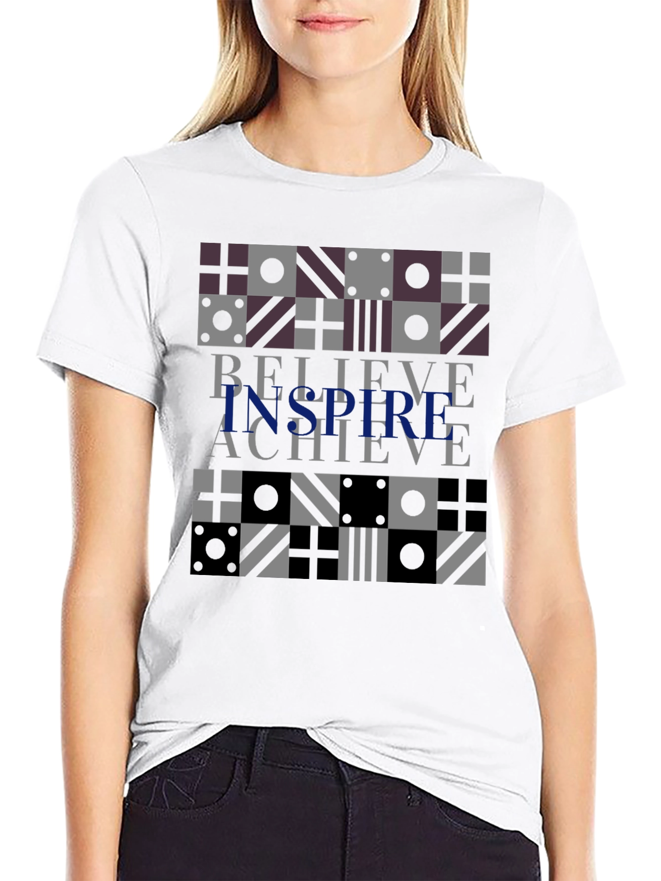 Believe Inspire Achieve Graphic Tee