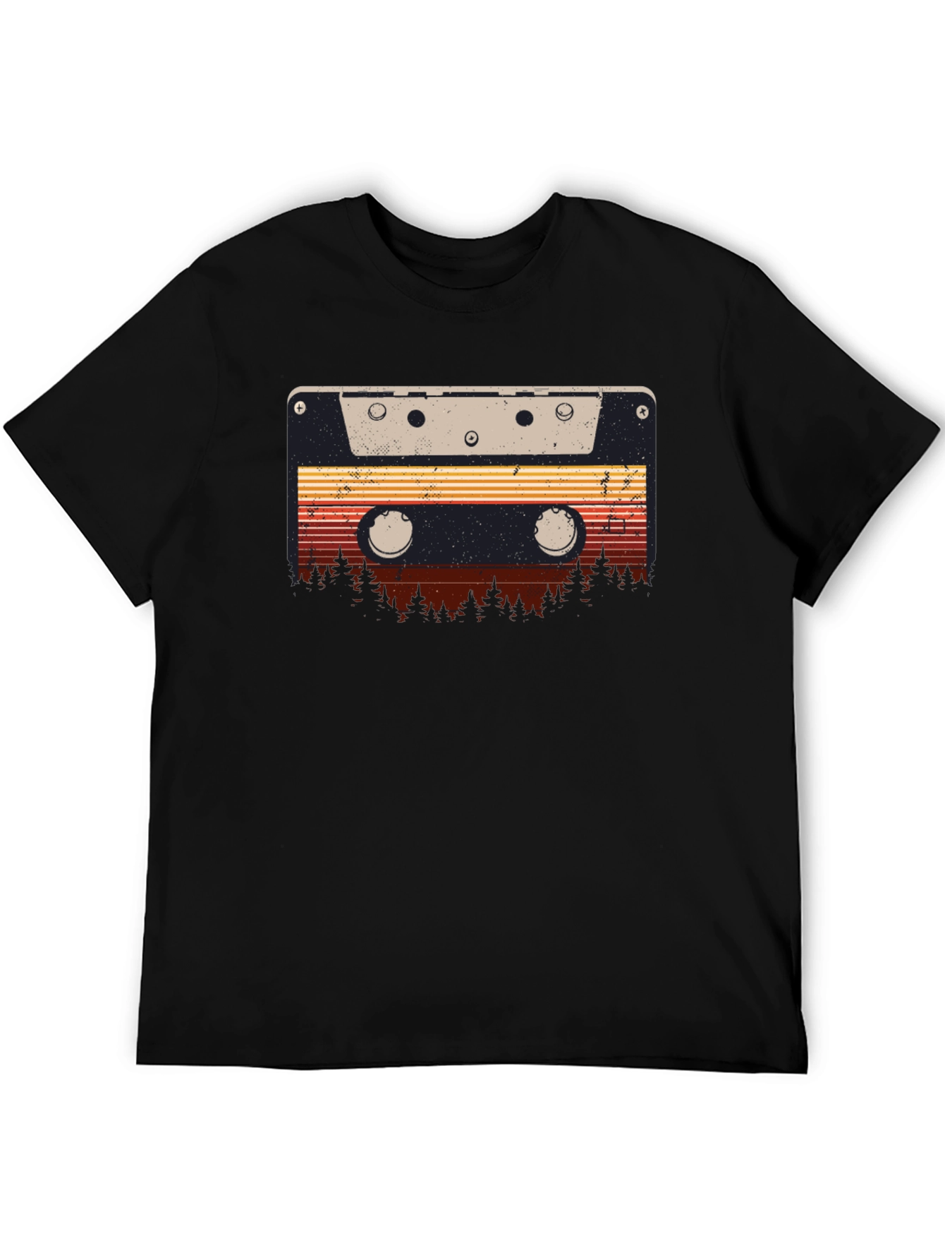 Retro Cassette Tape Forest Graphic Tee