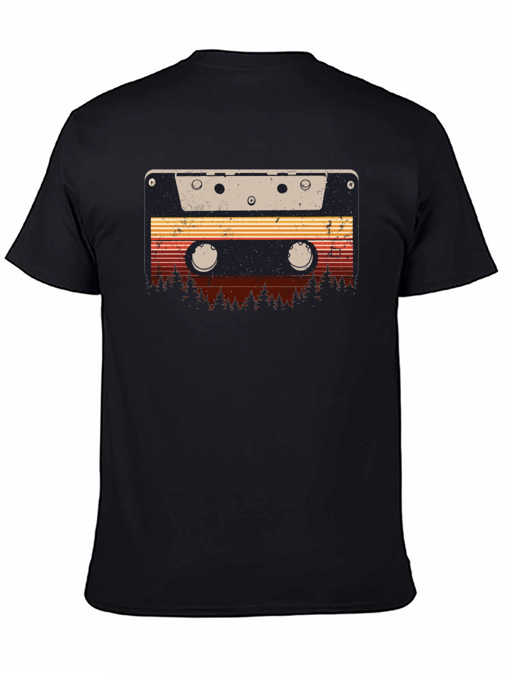 Retro Cassette Tape Forest Graphic Tee