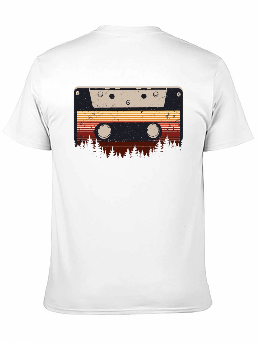 Retro Cassette Tape Forest Graphic Tee