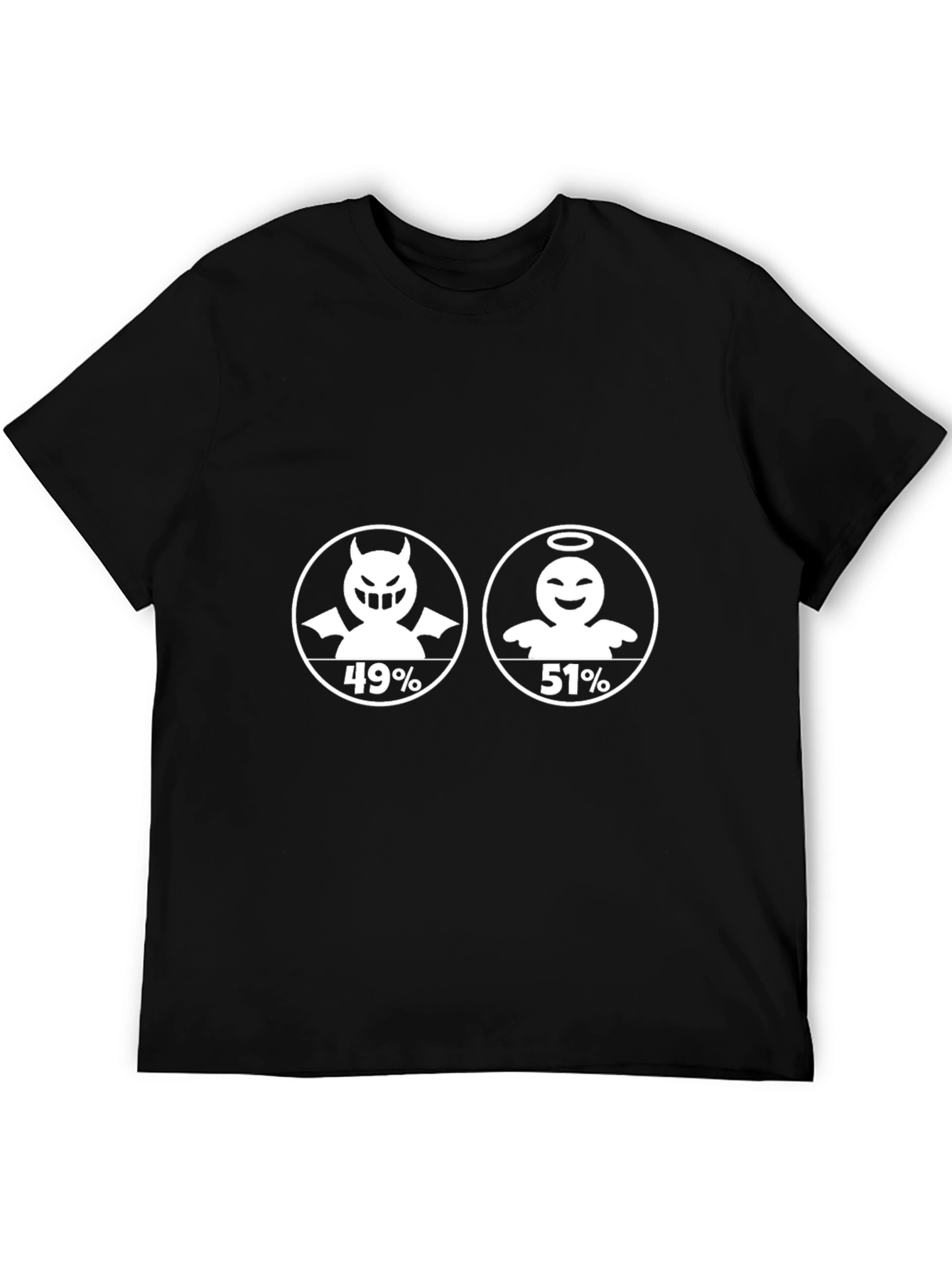 Angel vs Devil T-Shirt - 51% Angel
