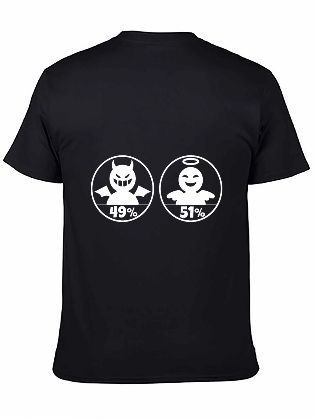 Angel vs Devil T-Shirt - 51% Angel