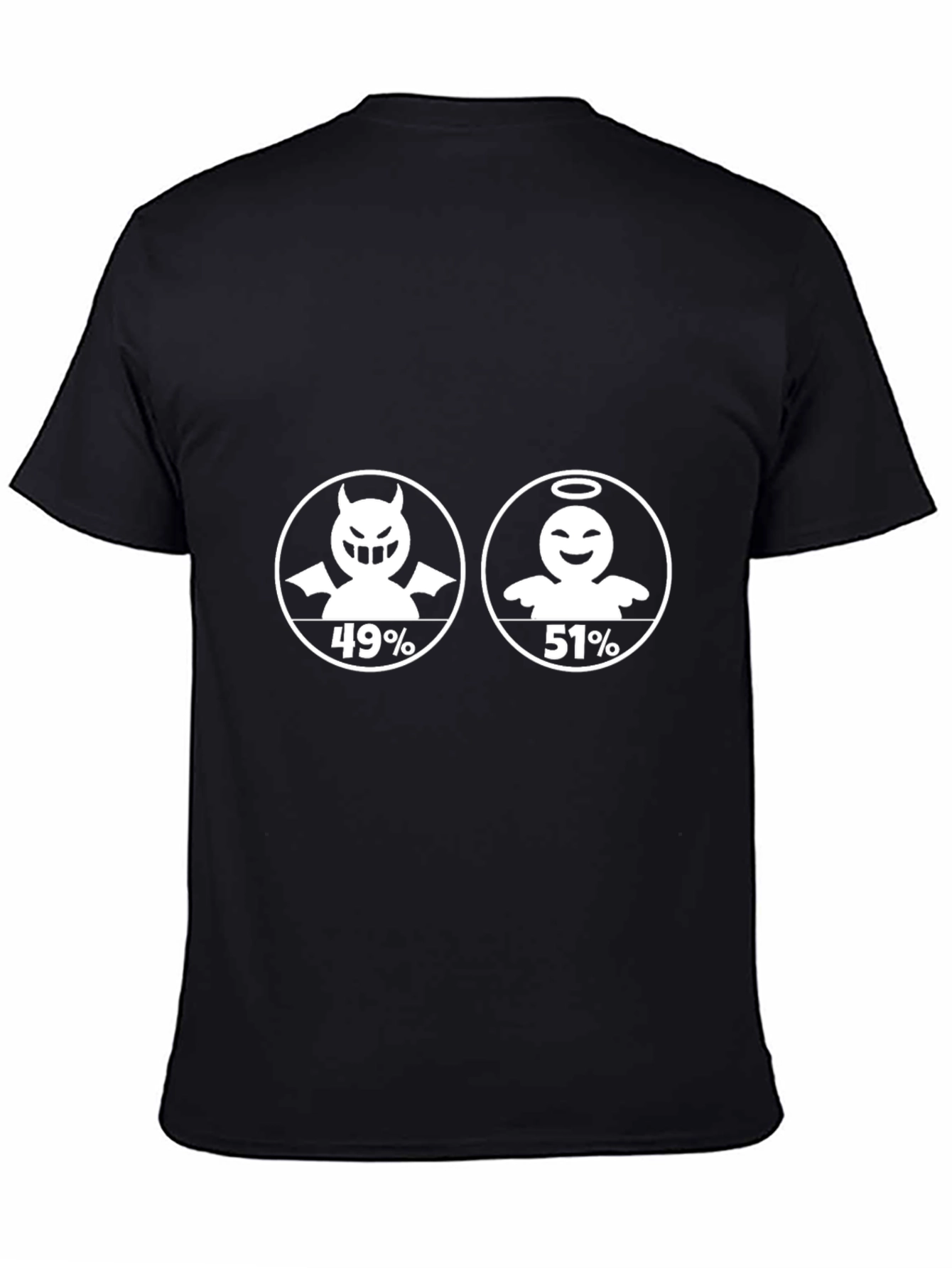Angel vs Devil T-Shirt - 51% Angel