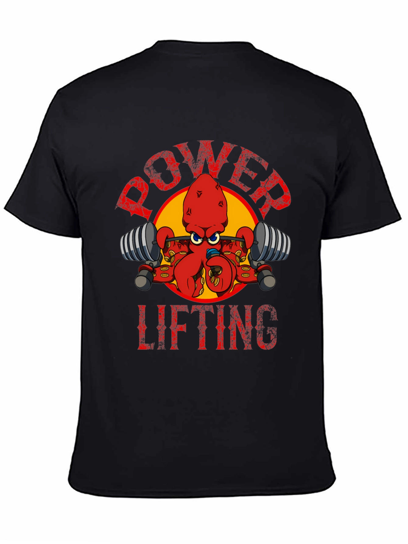 Power Lifting Octopus T-Shirt - Gym Humor Tee