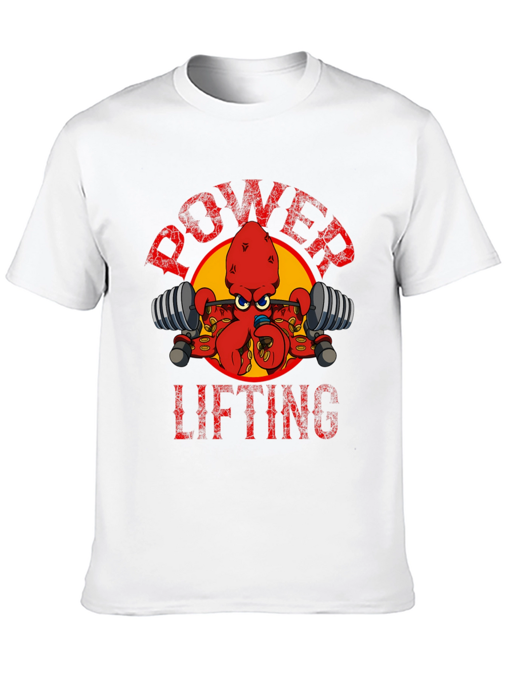 Power Lifting Octopus T-Shirt - Gym Humor Tee