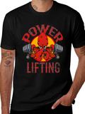 Power Lifting Octopus T-Shirt - Gym Humor Tee