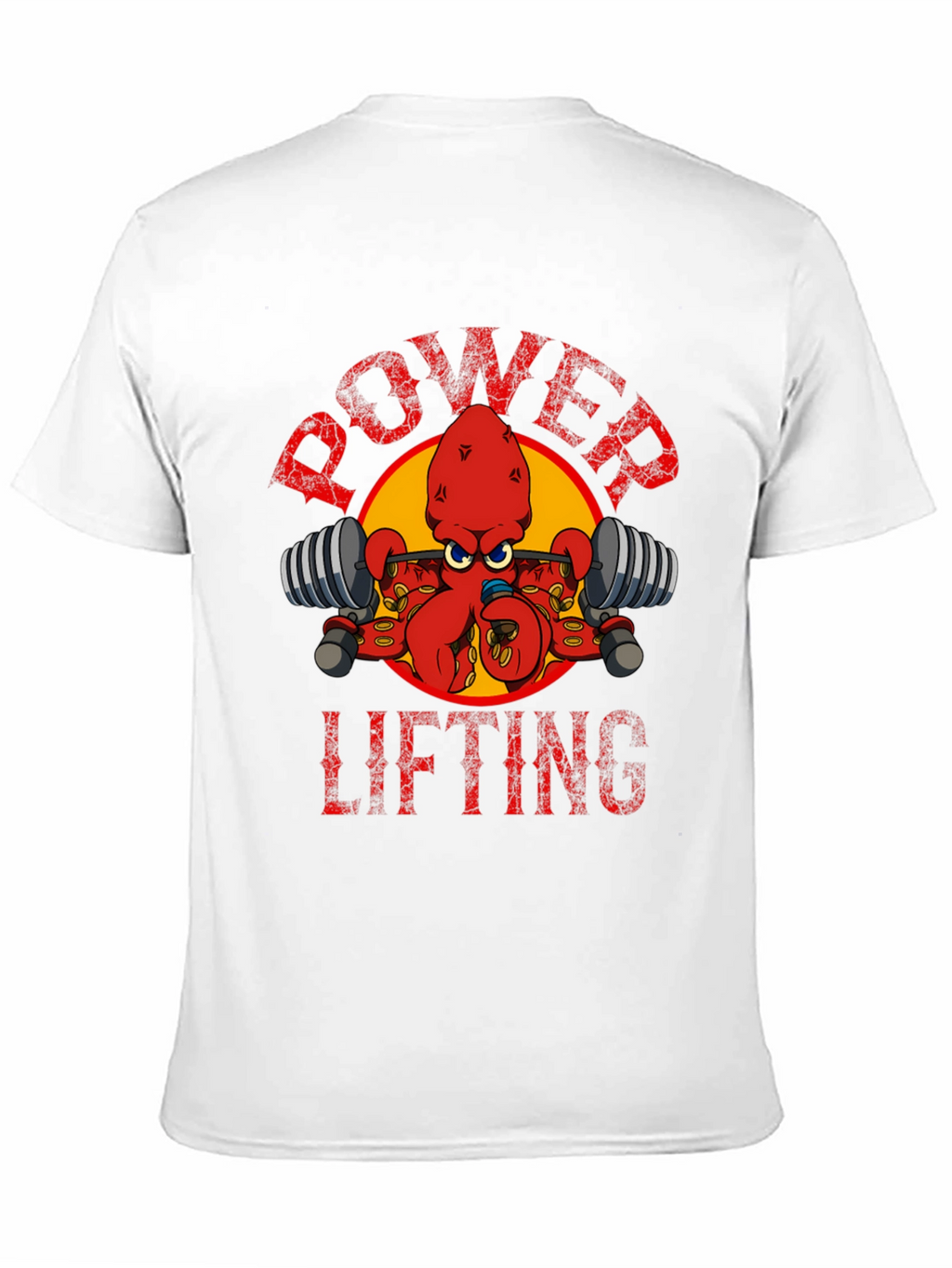 Power Lifting Octopus T-Shirt - Gym Humor Tee