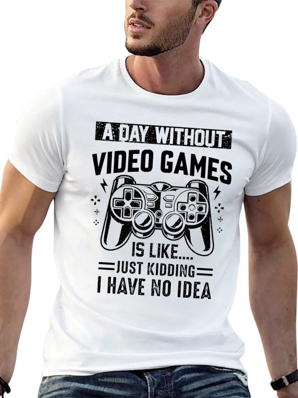Funny Gamer T-Shirt - A Day Without Video Games