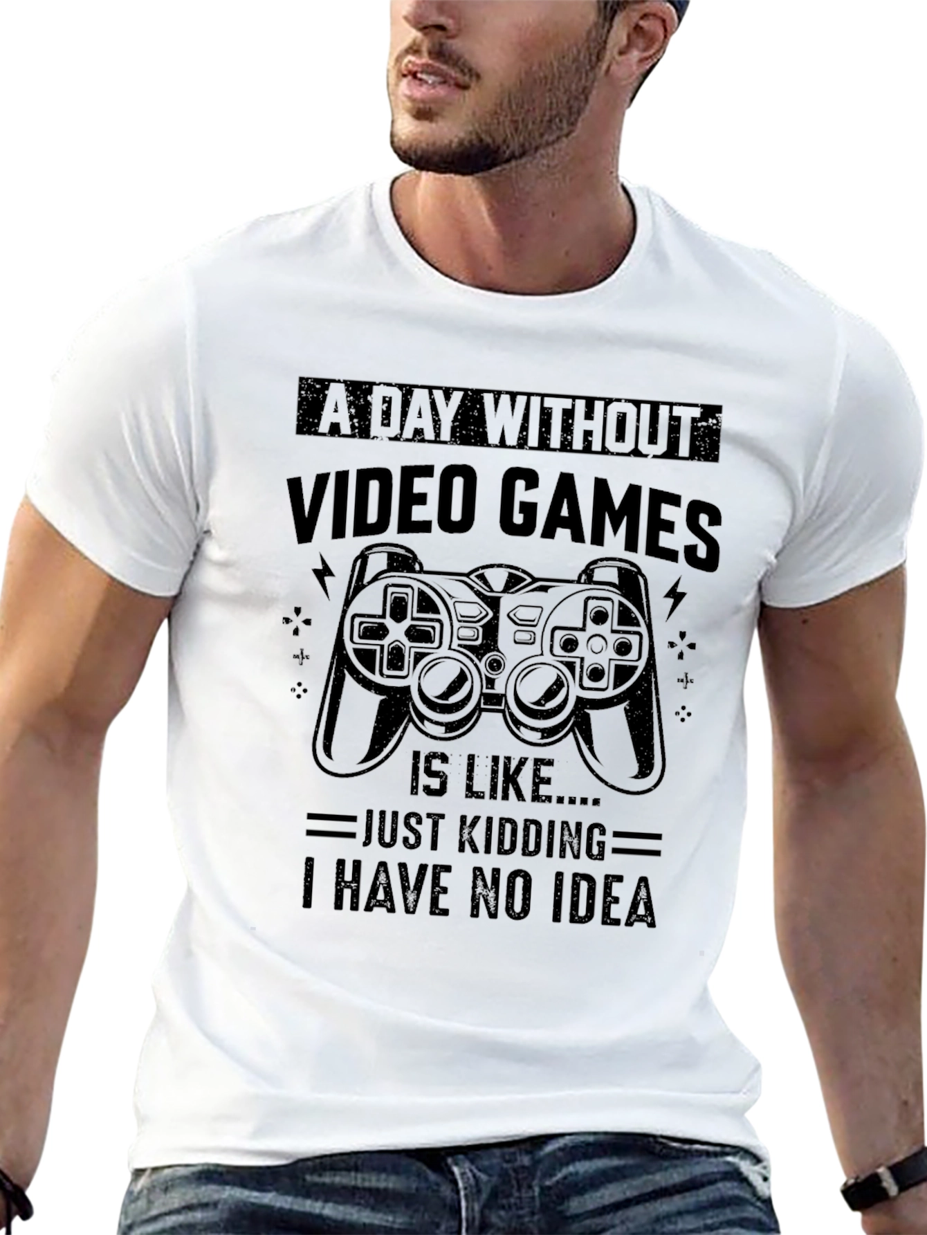 Funny Gamer T-Shirt - A Day Without Video Games