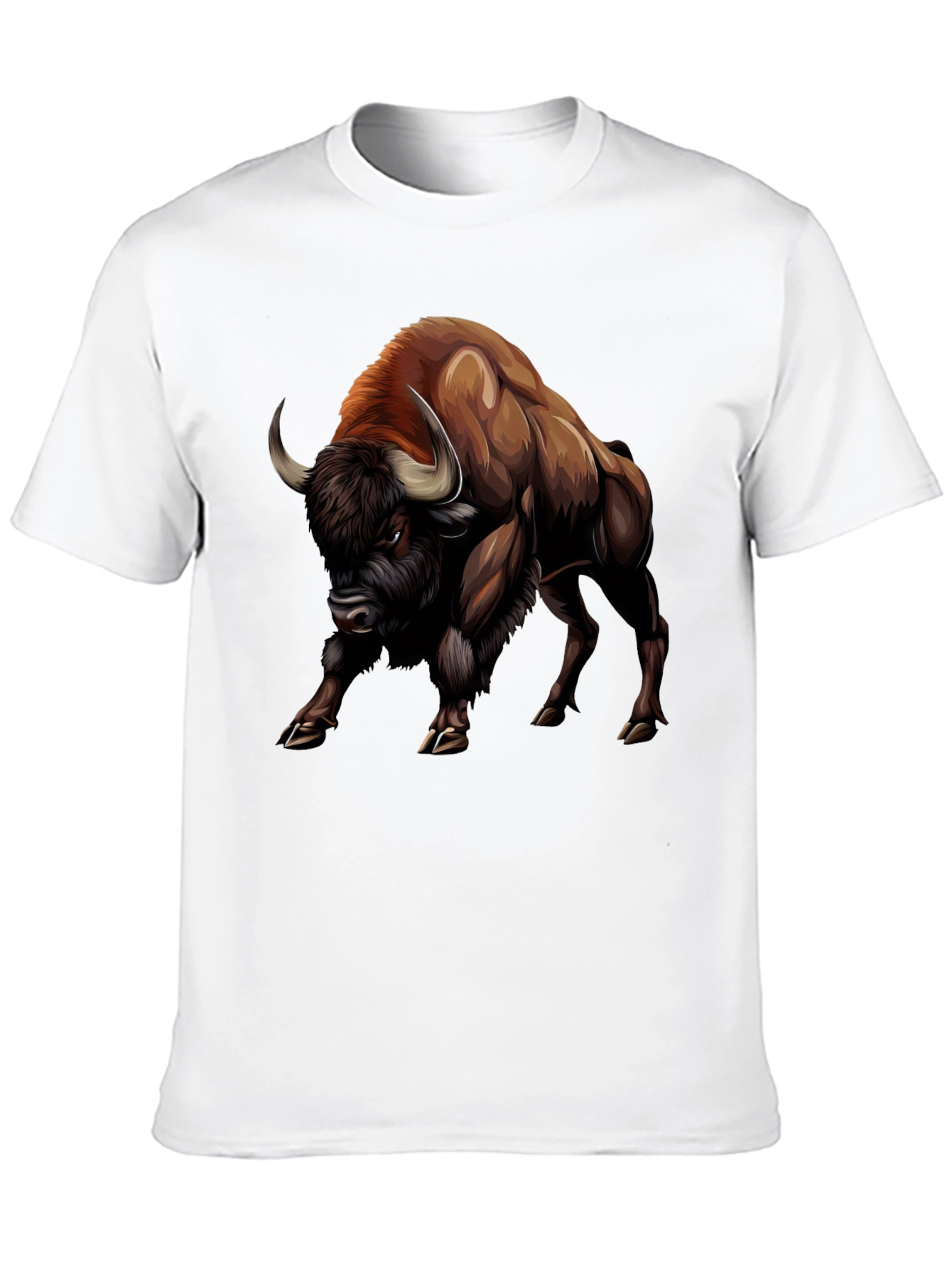 Bison Graphic Tee - Bold Animal Print