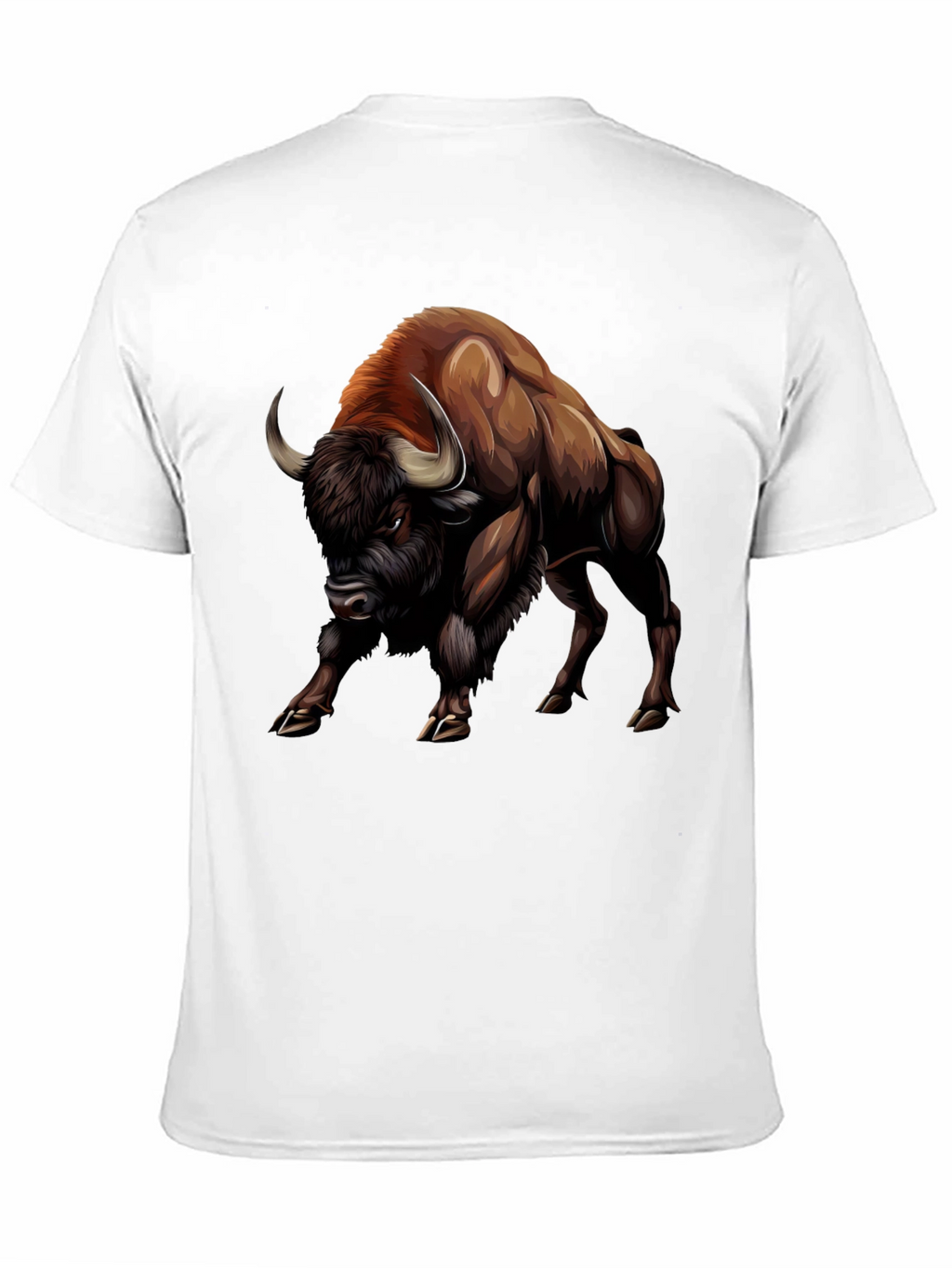Bison Graphic Tee - Bold Animal Print