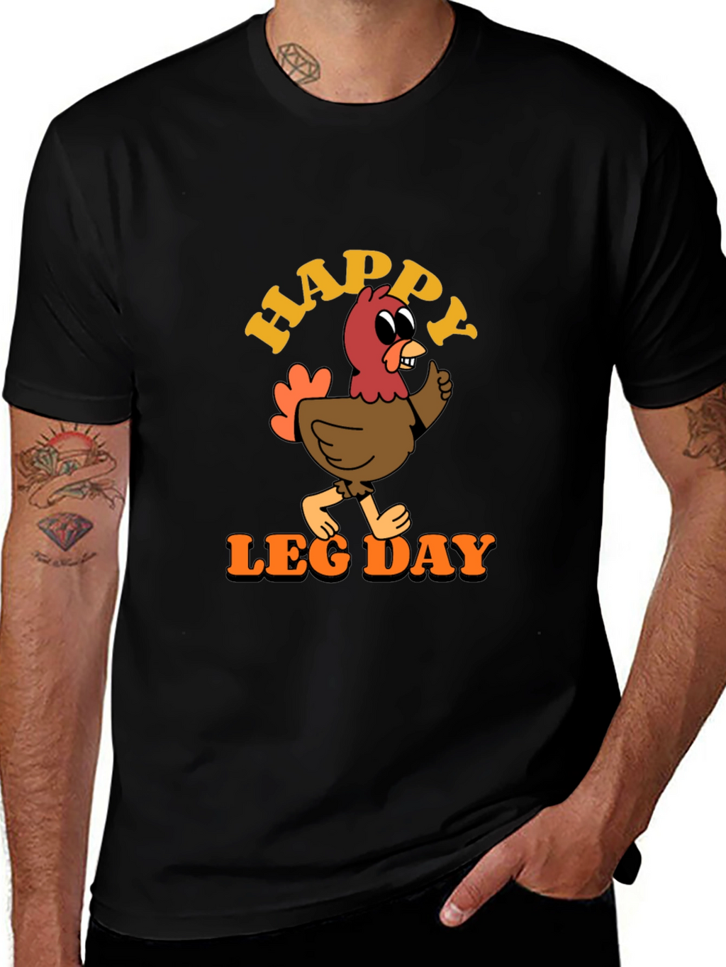 Funny Thanksgiving Turkey Leg Day Graphic T-Shirt