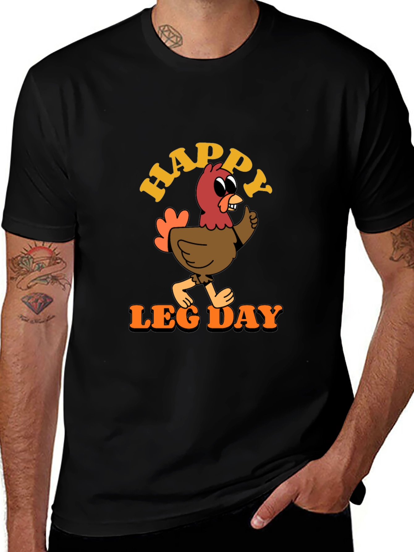 Funny Thanksgiving Turkey Leg Day Graphic T-Shirt