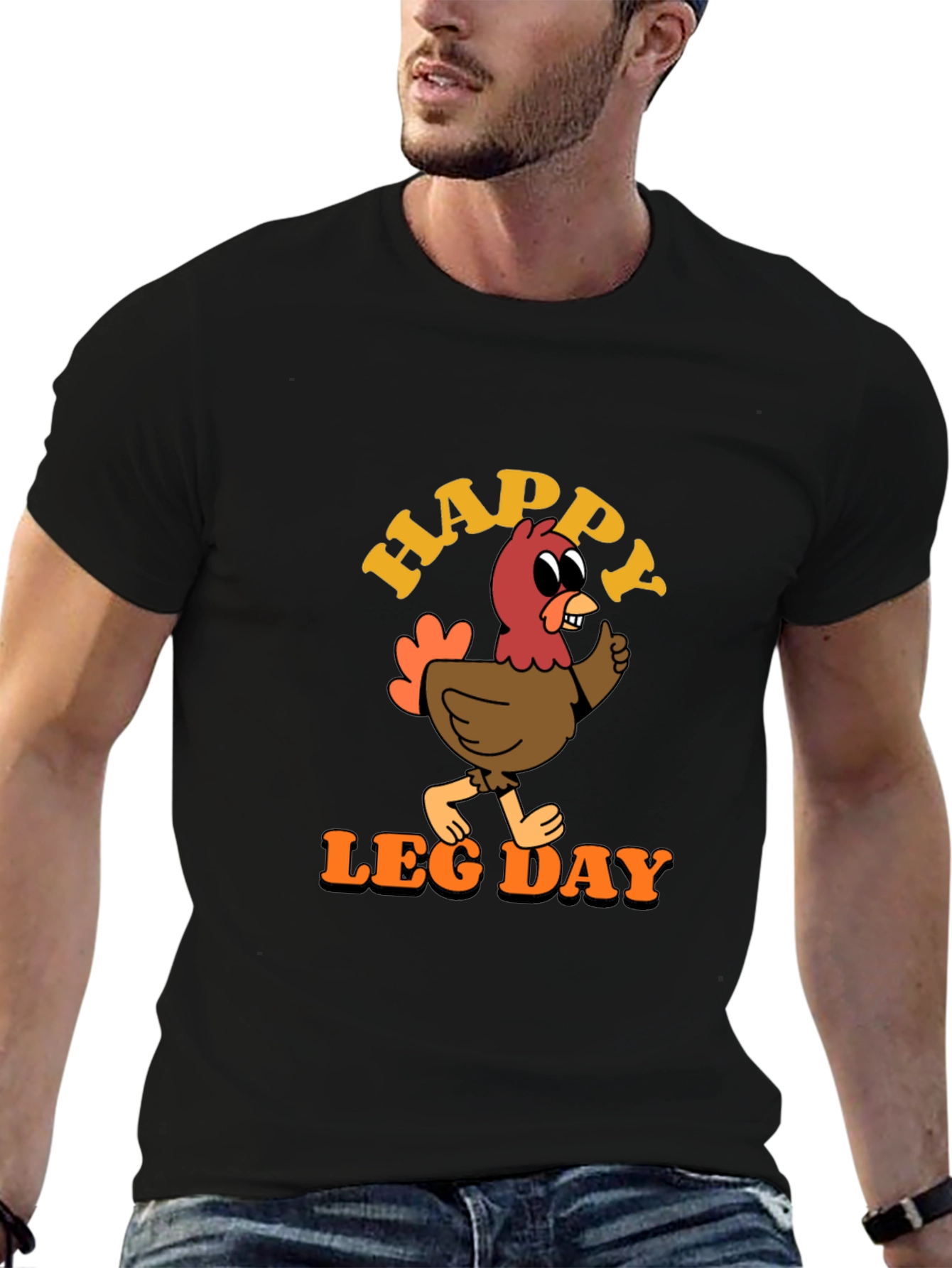 Funny Thanksgiving Turkey Leg Day Graphic T-Shirt