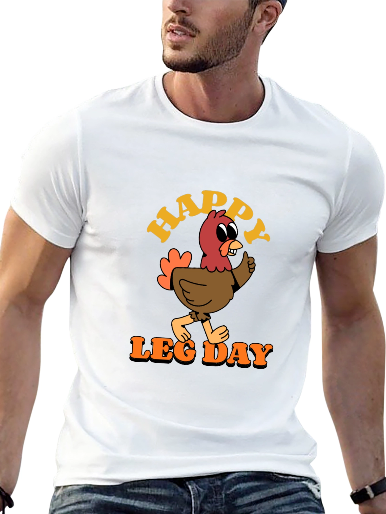 Funny Thanksgiving Turkey Leg Day Graphic T-Shirt