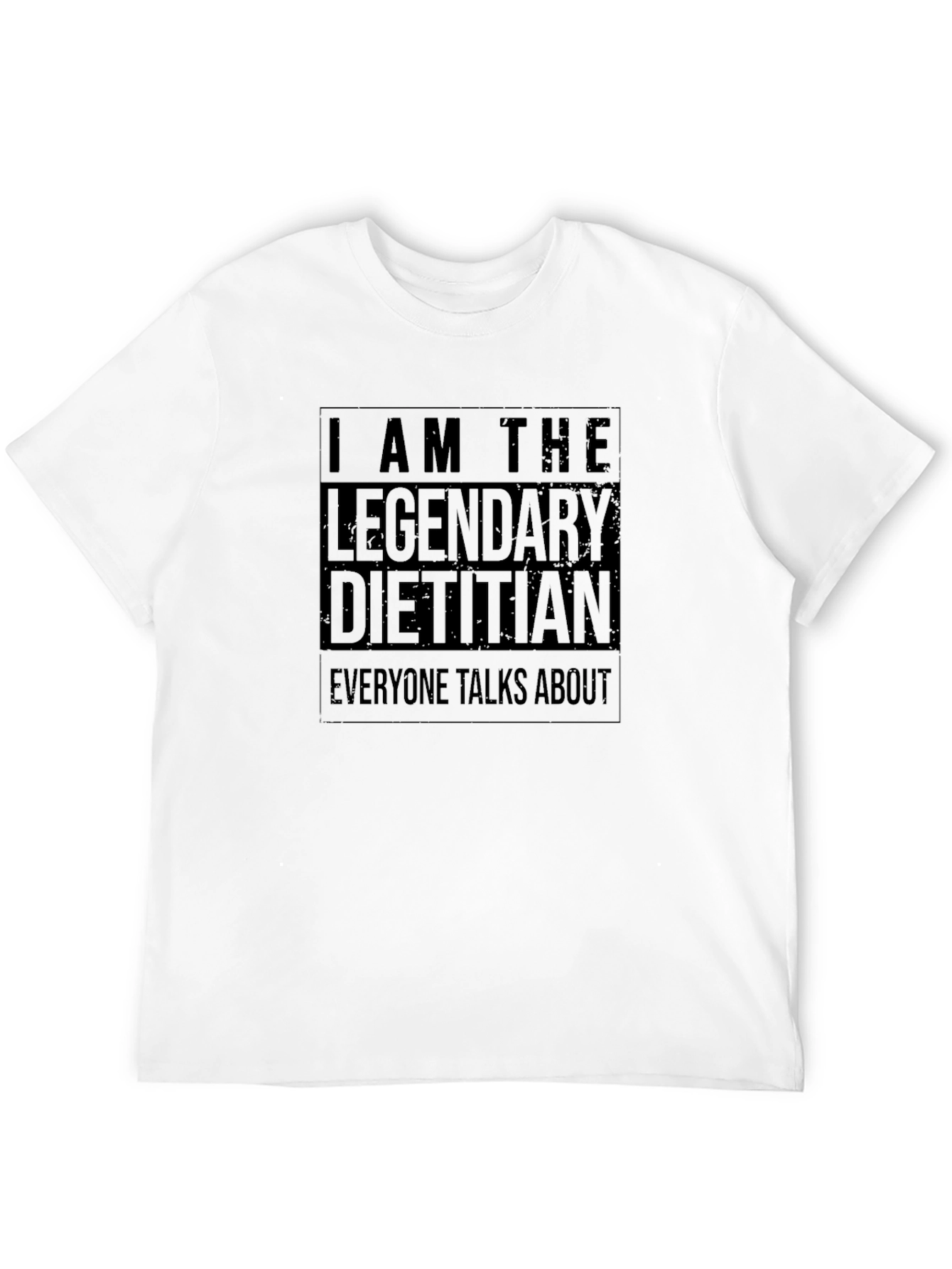 Legendary Dietitian Black Graphic T-Shirt
