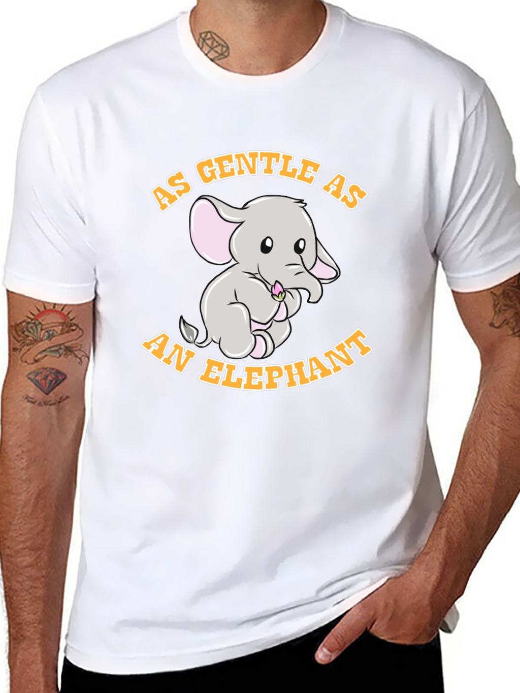 Gentle Elephant Graphic T-Shirt