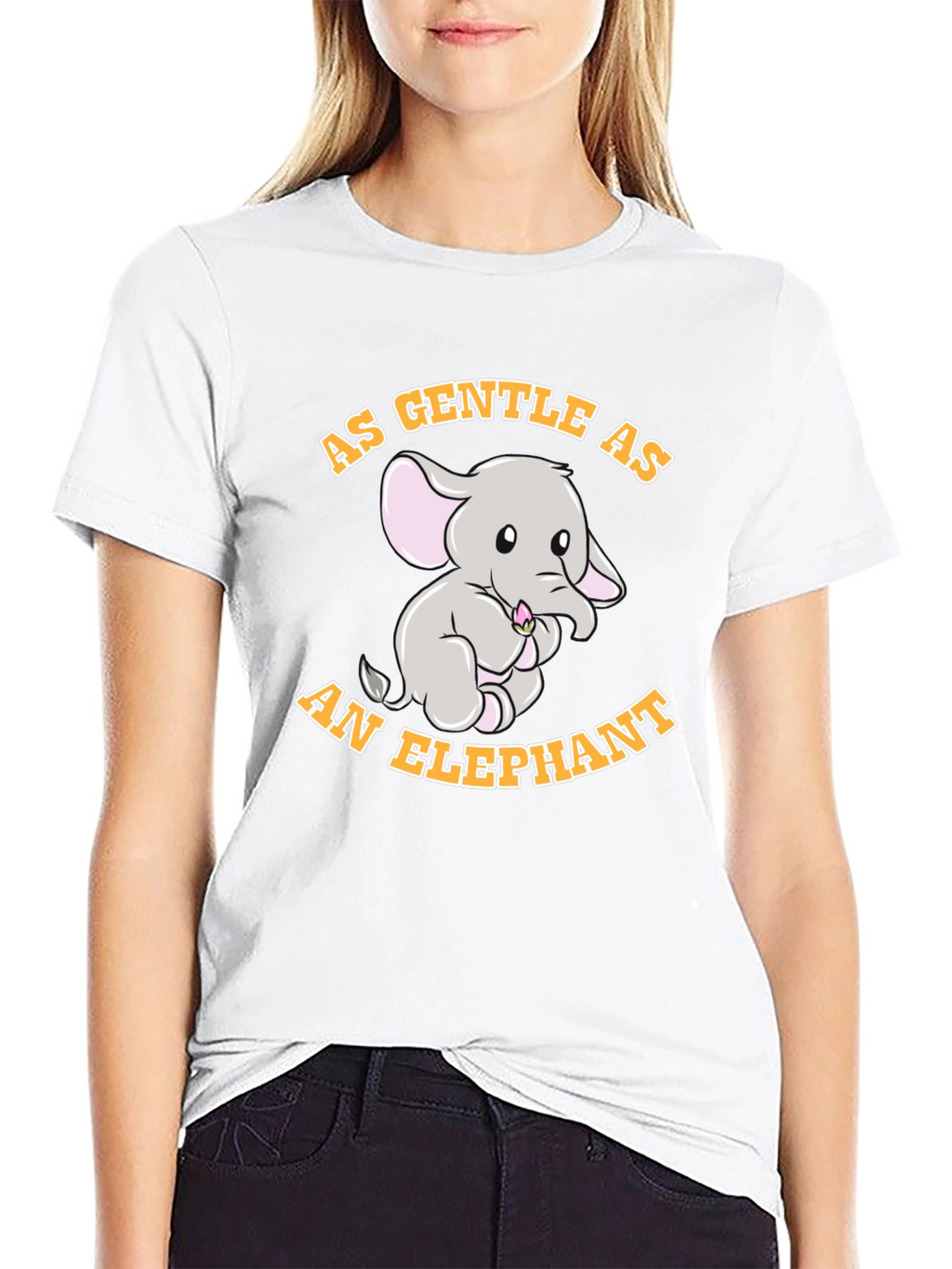 Gentle Elephant Graphic T-Shirt