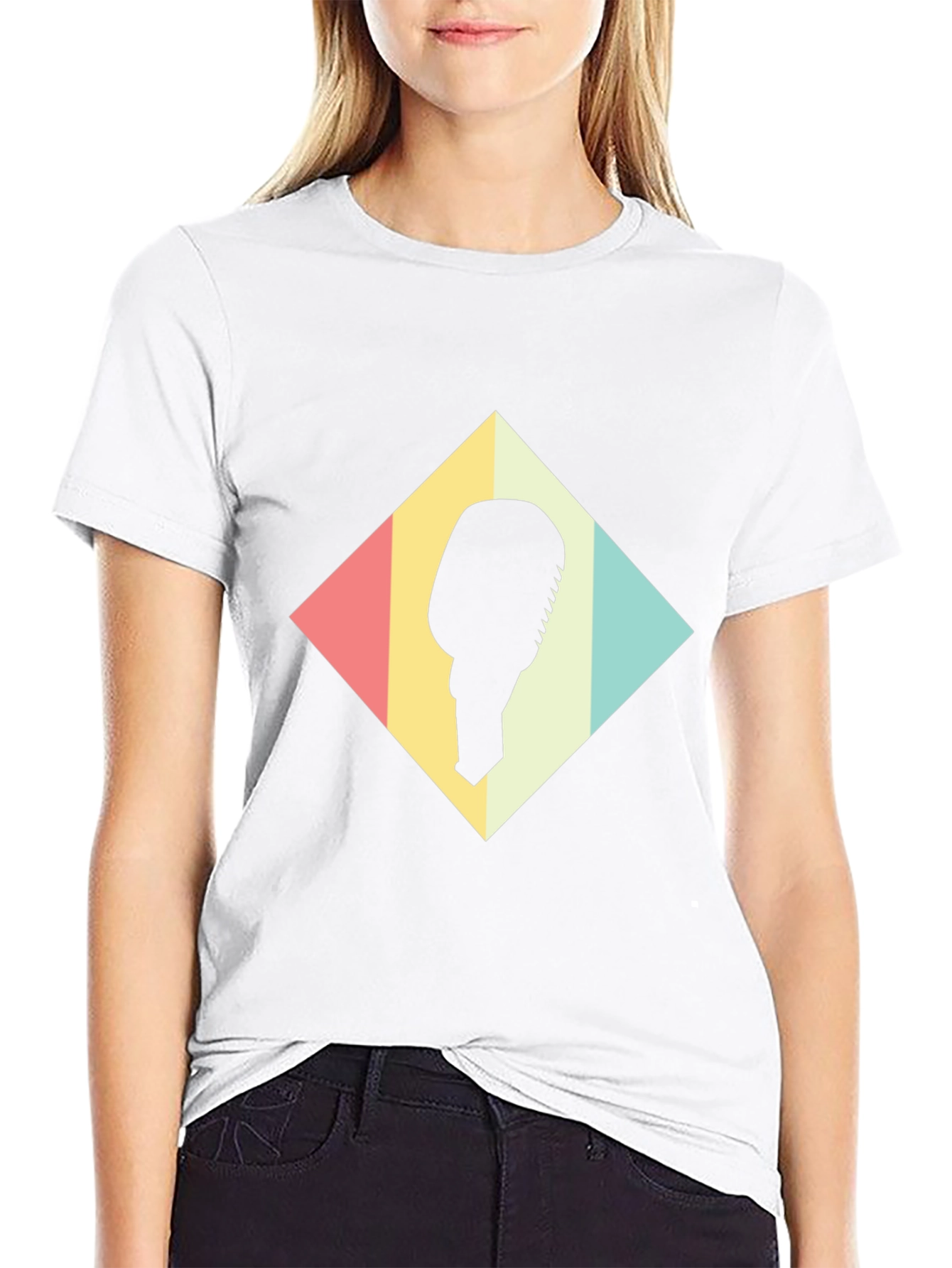 Retro Microphone Graphic Tee - Black