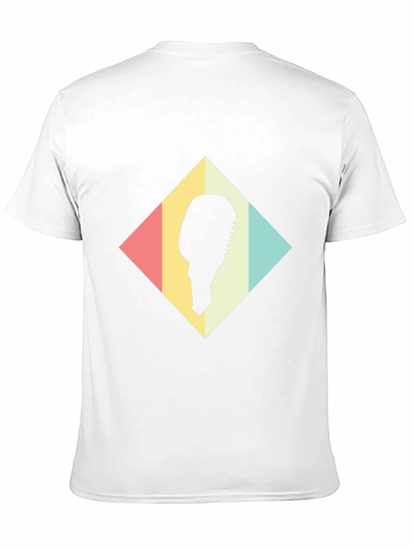 Retro Microphone Graphic Tee - Black