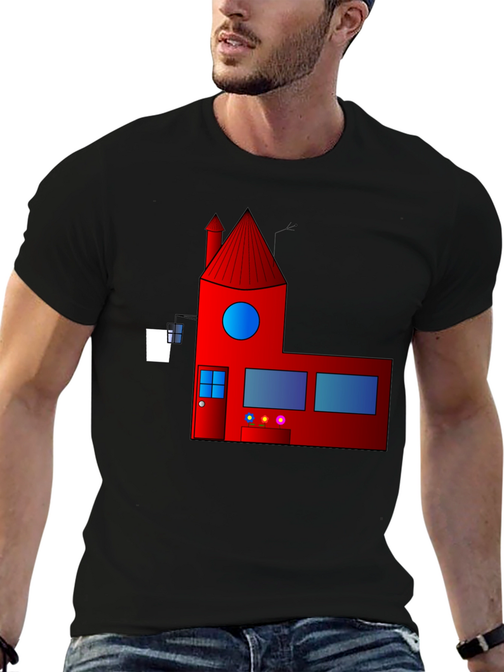 Geometric House Graphic Tee