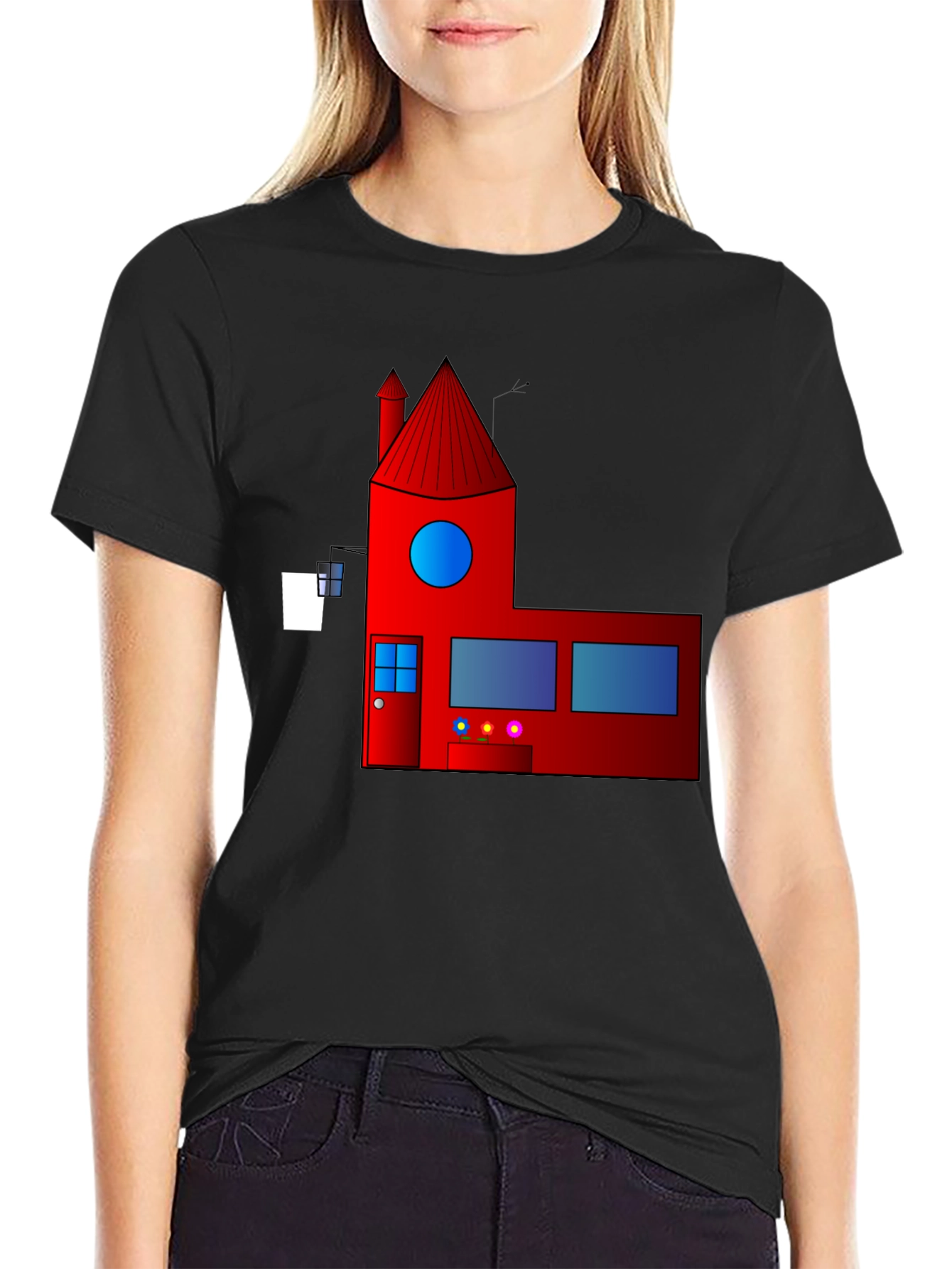 Geometric House Graphic Tee