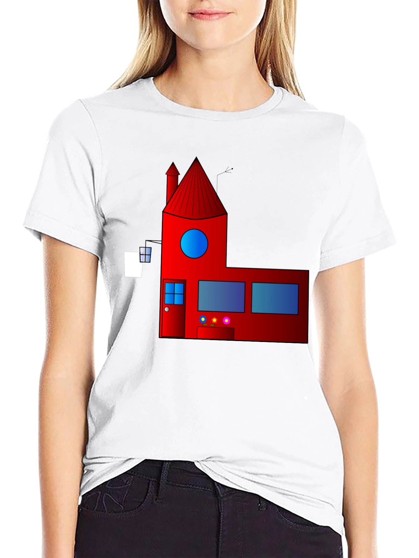 Geometric House Graphic Tee
