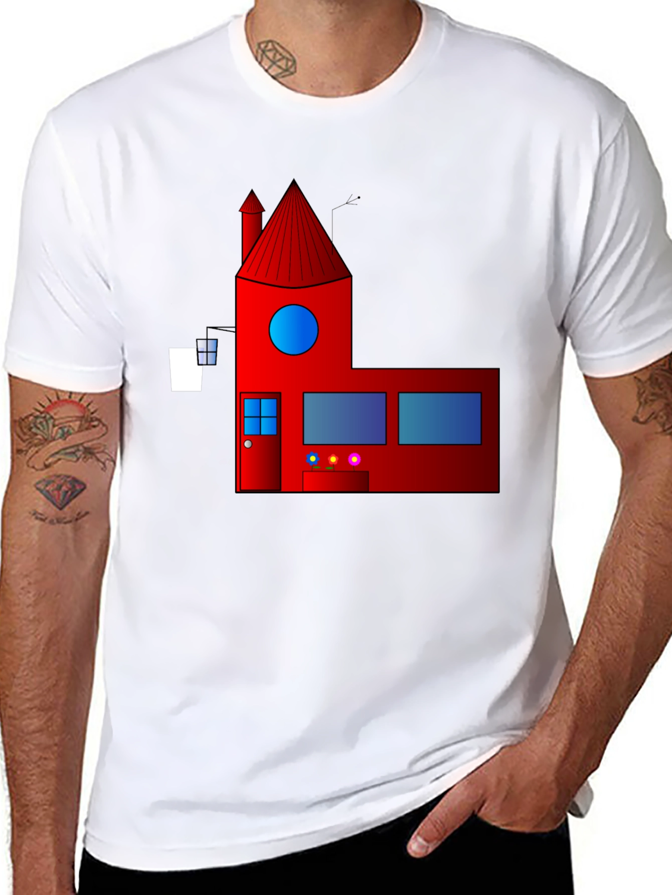 Geometric House Graphic Tee