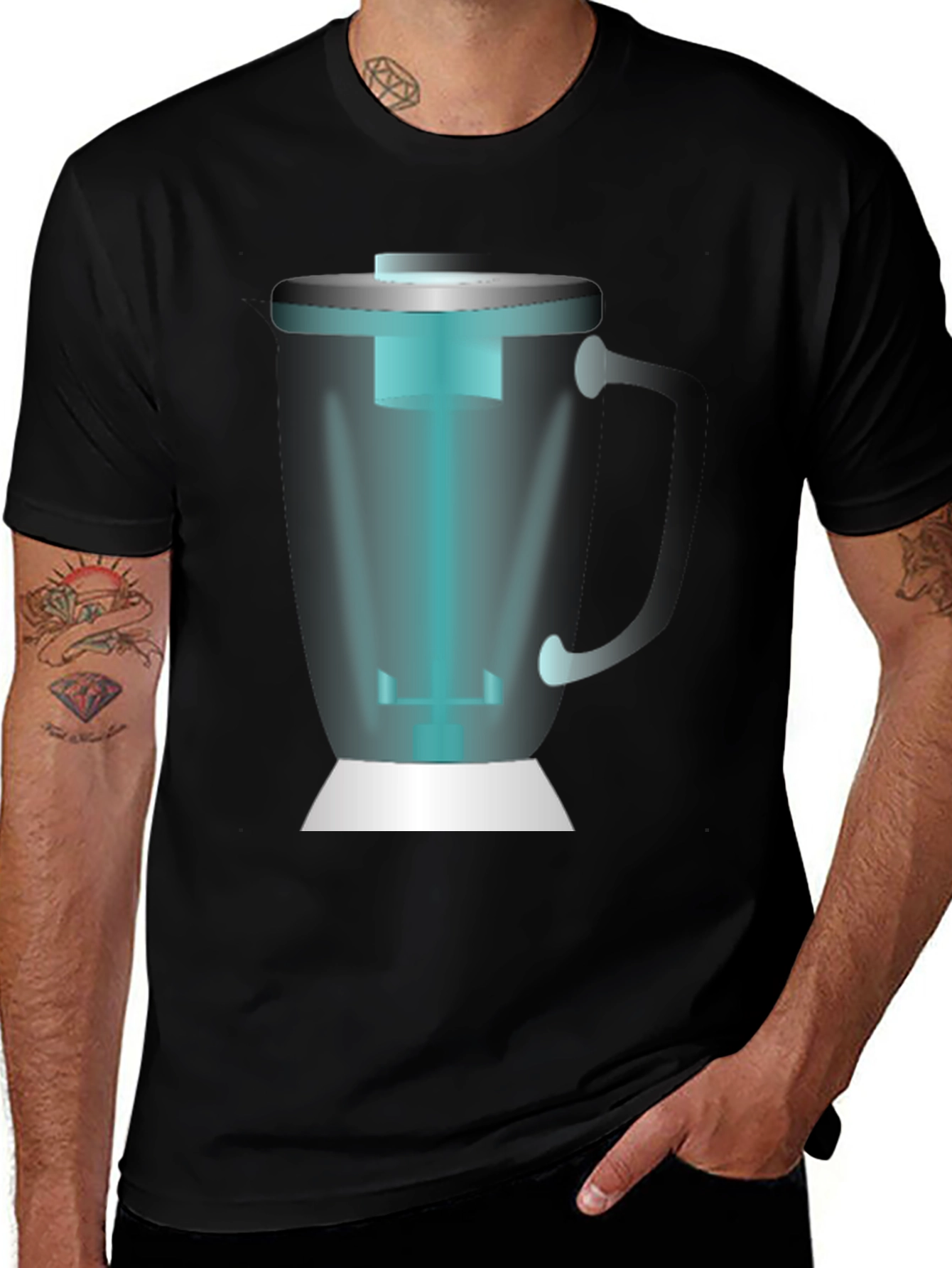 Blender Graphic Black T-Shirt