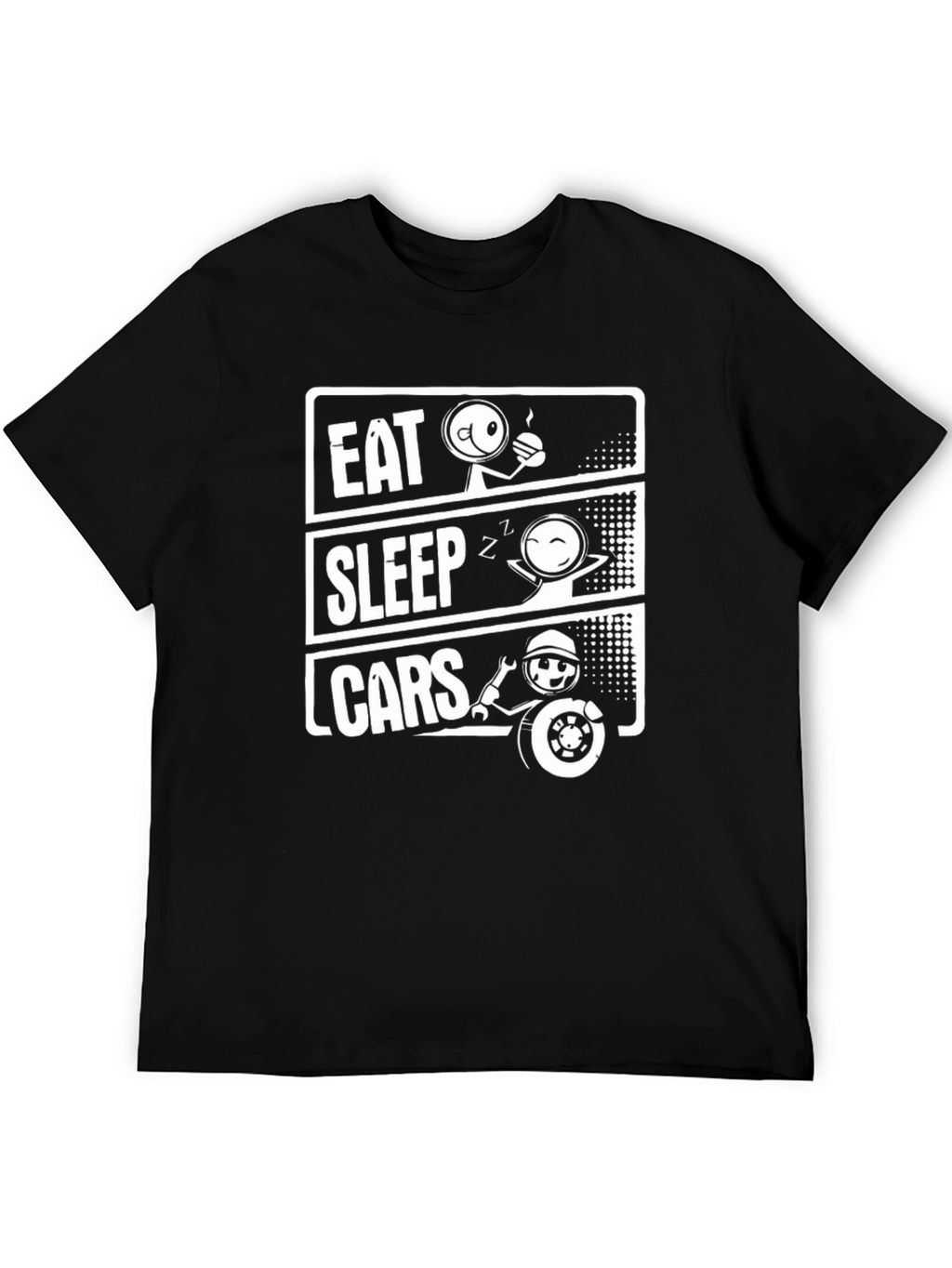 Eat Sleep Cars Funny Mechanic T-Shirt